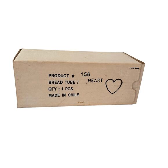 Pampered Chef Bread Tube New in Box Star Heart Discontinued Set of 2 Vintage - Picture 6 of 16
